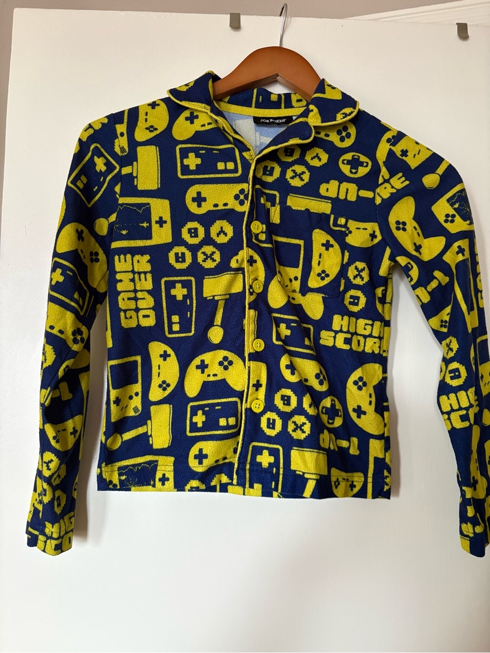 Joe Boxer Navy and Yellow Gamer Fleece Jacket